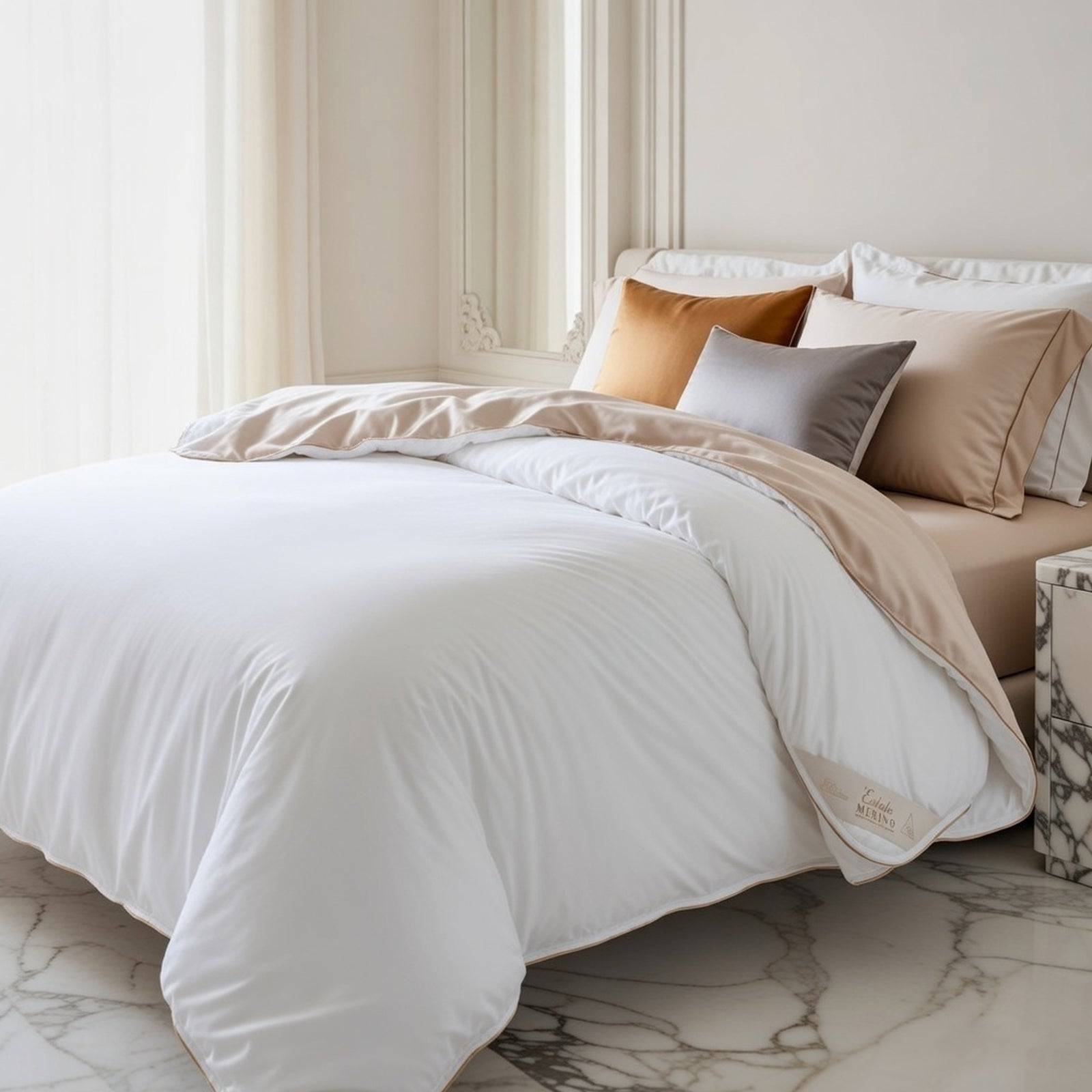 Kelly & Windsor Estate Merino Wool Quilt - on bed