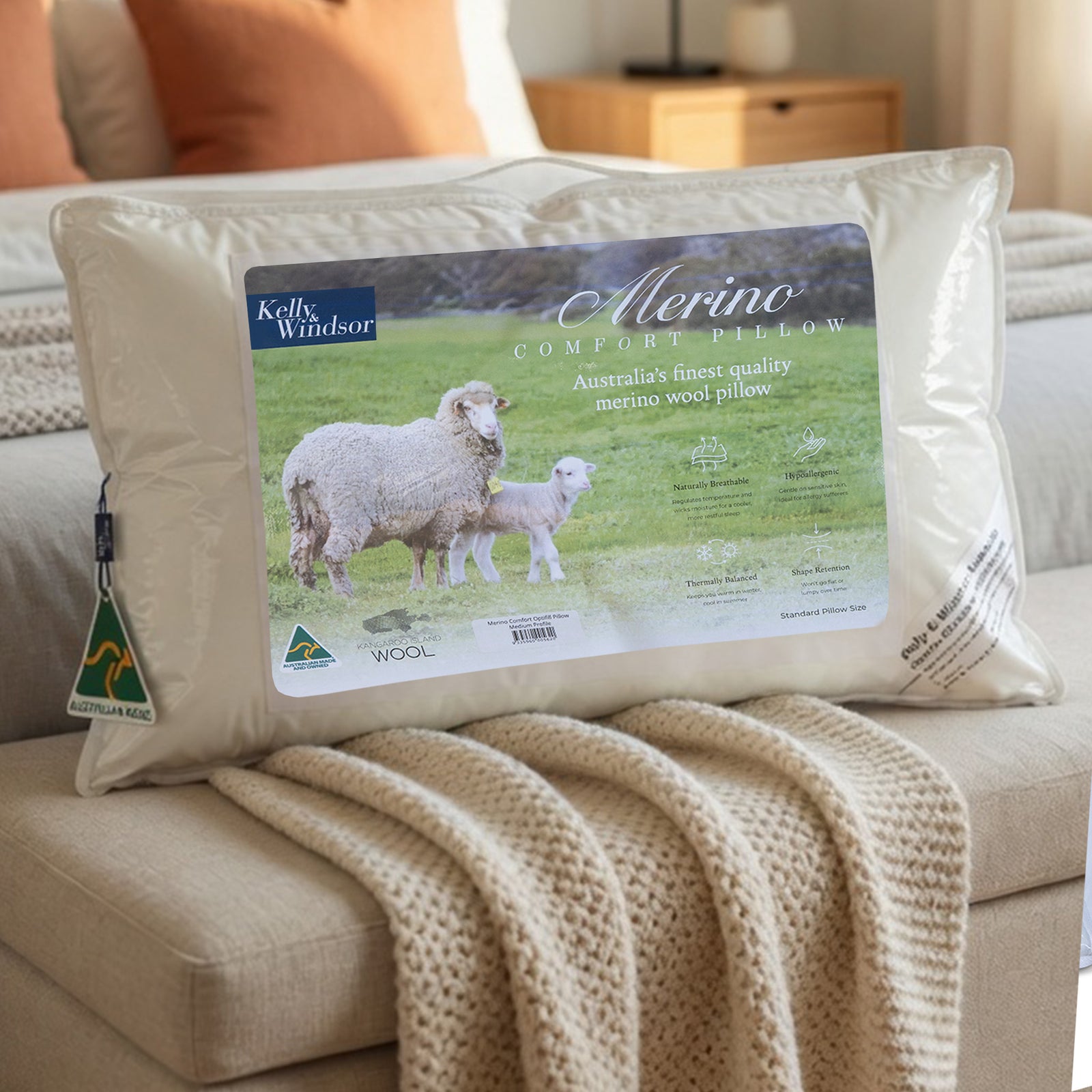 Merino Comfort Pillow Twin Pack