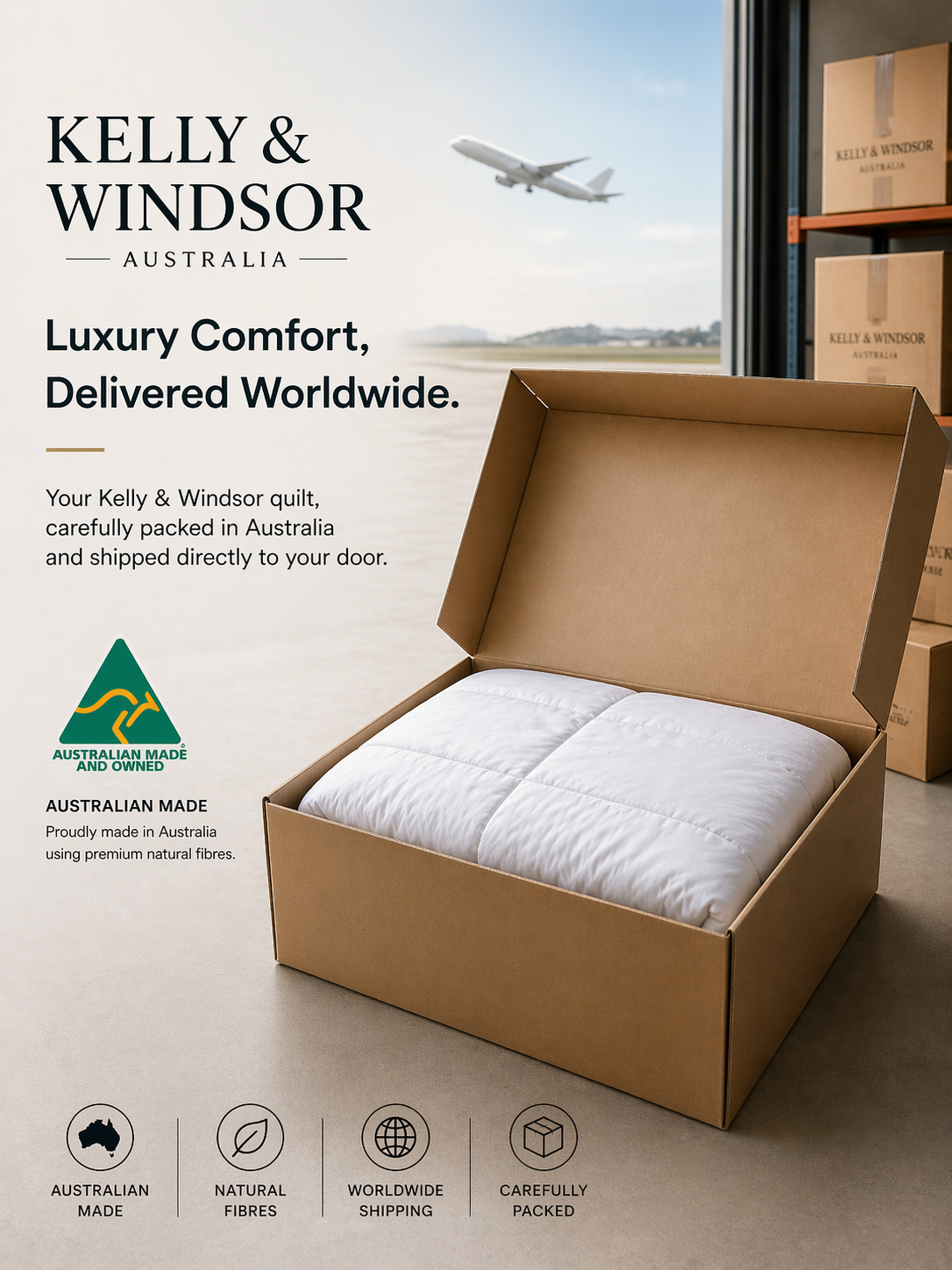 Luxury Australian Bedding Delivered Worldwide | Kelly & Windsor