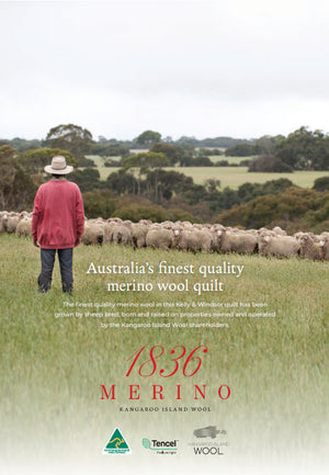 1836 Merino Wool All Seasons Quilt set, two quilts for all year round sleeping comfort.