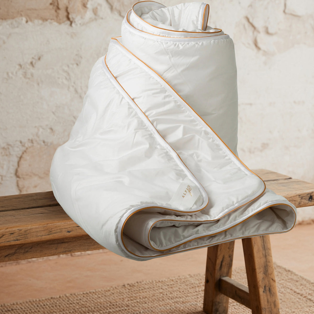 Kelly &amp; Windsor Alpaca Gold Wool Quilt - product