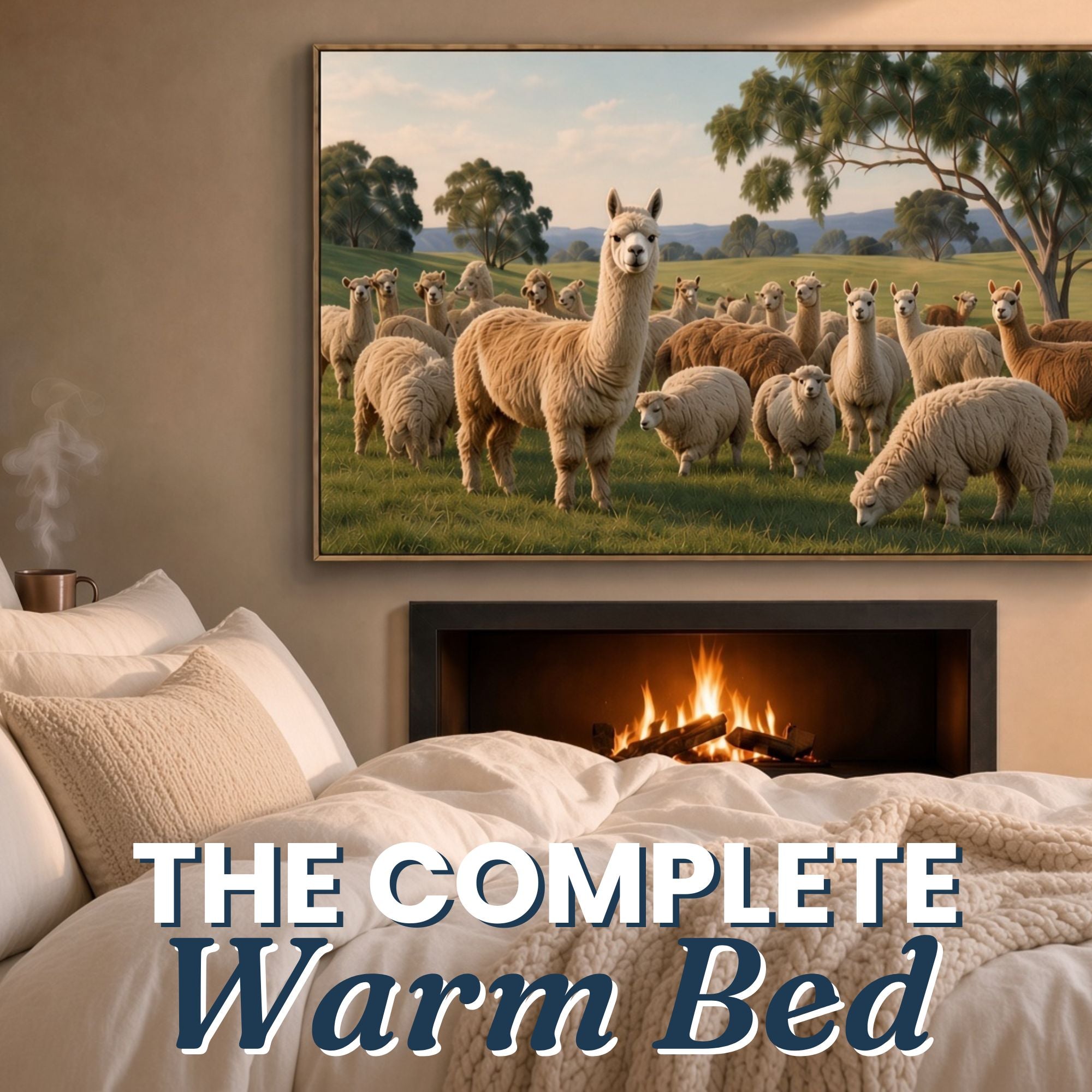 Kelly & Windsor natural fibre bedding styled on a bed