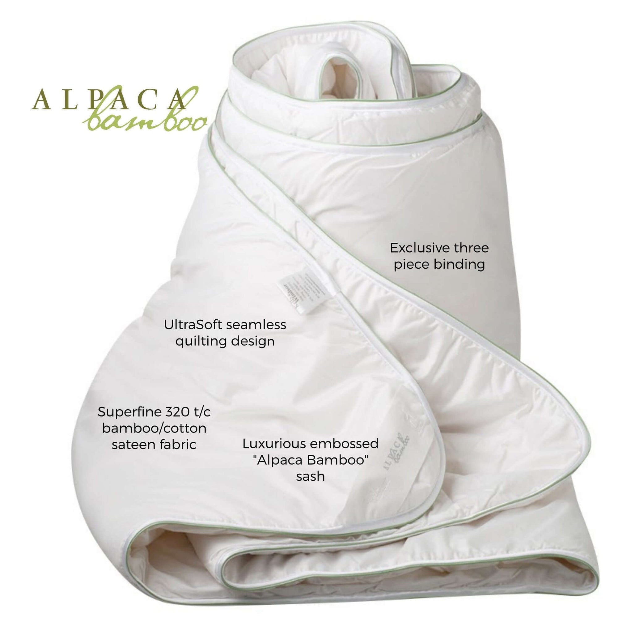Alpaca Bamboo quilt doona features