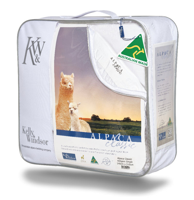 Alpaca Classic doona quilt winter weight | Kelly Windsor Australia