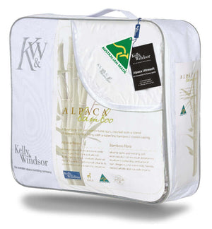 Alpaca Bamboo His & Hers quilt | Kelly Windsor | Made in Australia  super king|king|queen