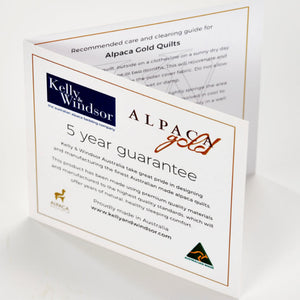 Alpaca Gold guarantee quality | Kelly & Windsor Australia